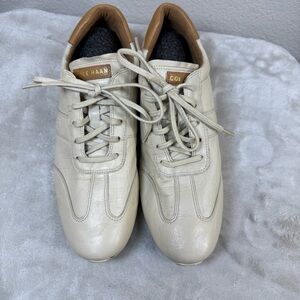 Cole Haan Men's Off-White Leather Sneakers
